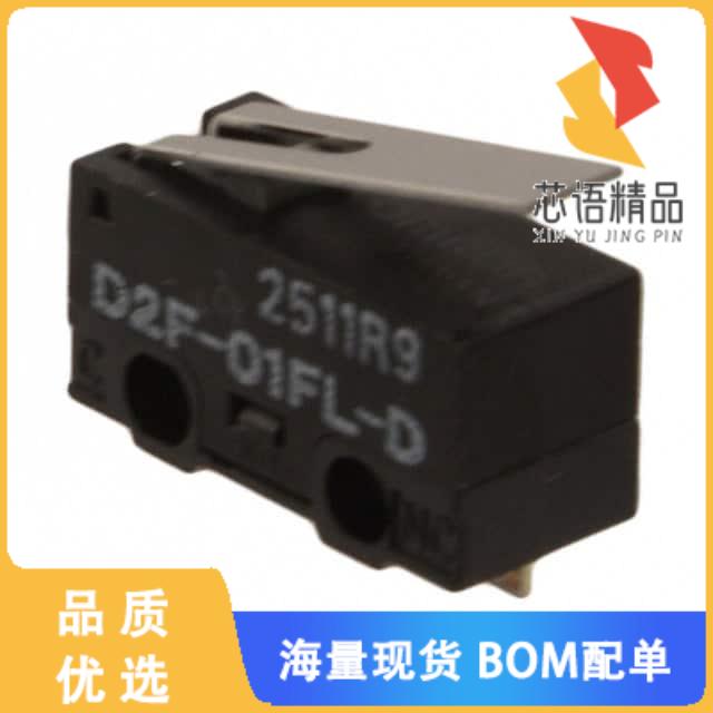 全新D2F-01FL-D原装(SWITCH SNAP ACT SPDT 100MA 30