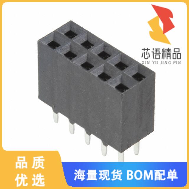 全新5-147424-5原装(CONN RCPT 10POS 0.1 GOLD PCB)正品