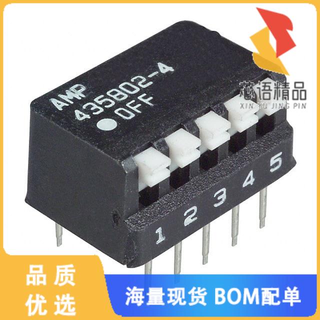 全新5435802-4原装(SWITCH PIANO DIP SPST 25MA 24V)正品