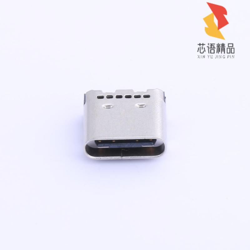 全新TYPE-C 24P QT原装(Type-C 母座 卧贴 不锈钢外