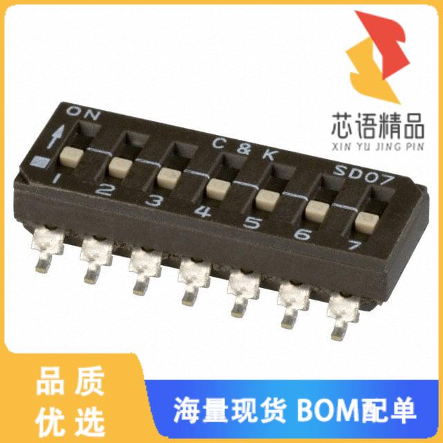 全新SD07H0SB原装(SWITCH SLIDE DIP SPST 100MA 25V)正品