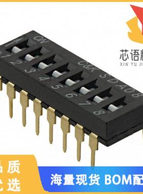 全新SDA08H0BD原装(SWITCH SLIDE DIP SPST 25MA 24V)正品