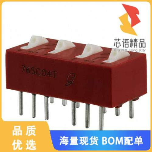 全新76SC04T原装(SWITCH ROCKER DIP SPDT 150MA 30V)正品