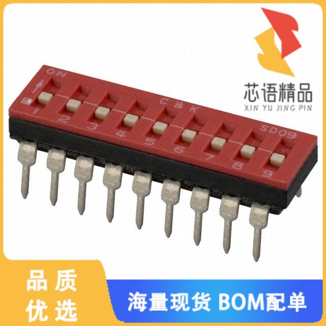 全新SD09H0B原装(SWITCH SLIDE DIP SPST 100MA 25V)正品