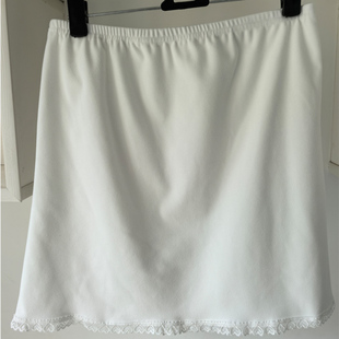 德绒黑白肤内衬裙秋冬蕾丝加厚加绒屁帘保暖外穿打底冬裙女半身裙