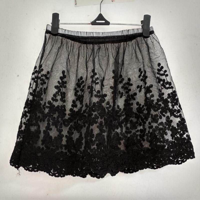 蕾丝网纱外穿单层透视内搭半身裙