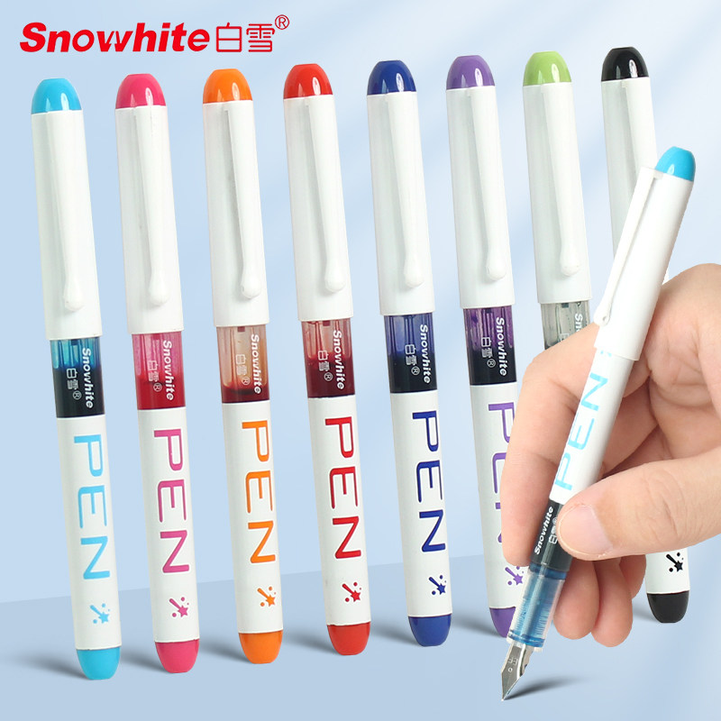 白雪直液式钢笔小学生专用免换墨囊练字硬笔书法初学者一次性钢笔,文具电教/文化用品/商务用品,钢笔,淘宝优惠券,粉丝福利购,淘宝优惠卷