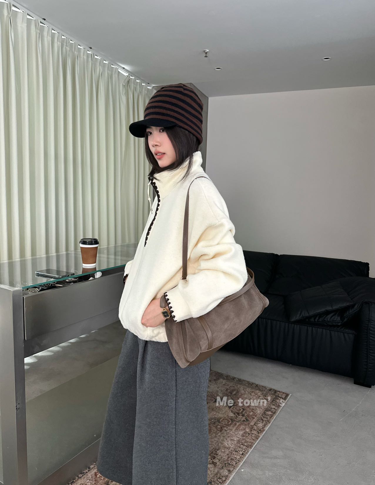 2025冬季新款韩版休闲宽松显瘦百搭卫衣半拉链女爆款好看云锁绒