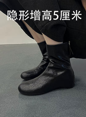秋冬新款内增高短靴女