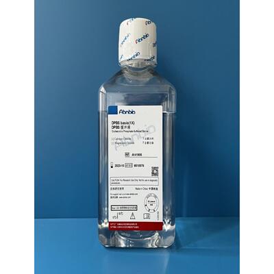 Abnbio dpbs缓冲液 A141905 不含氯化钙、氯化镁和酚红 500ml