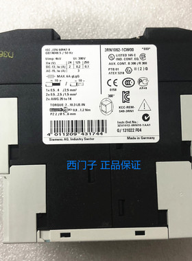 3RN1062-1CW00 原装进口 西门子热敏电阻电机保护继电器