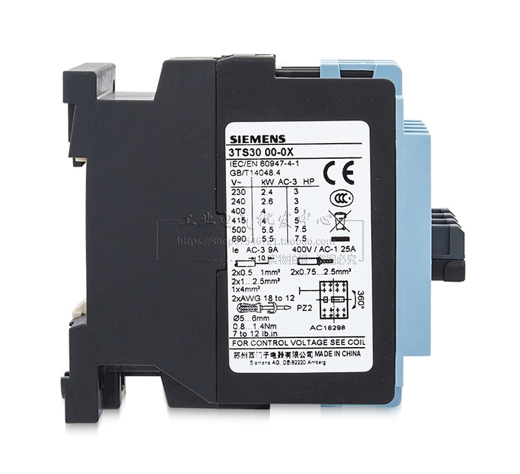 正品 西门子 3TS3000 交流接触器 三常开 3TS30 00-0X 24V36V380V
