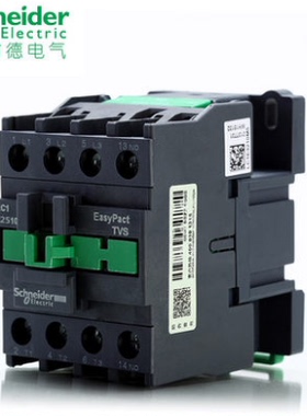 正品 施耐德 抱闸接触器四常开Schneider LC1E2510 110V220V 电梯