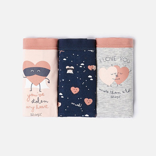 oysho原单西班牙盒装低腰性感无痕三角裤女纯棉盒装内裤3条装夏季