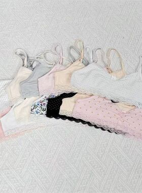 波兰单中大女童棉质背心儿童短款上衣学生抹胸打底内衣134-164CM
