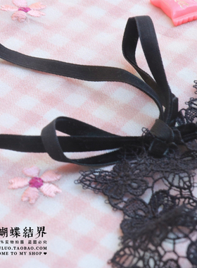 choker韩版蕾丝项圈黑色锁骨链