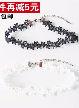 choker白色蕾丝脖子锁骨链包邮