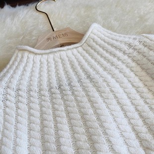 加厚高端羊毛衫TH中长款羊绒扭纹针织连衣裙收腰秋冬半高领毛衣裙