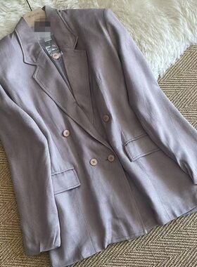 真丝羊毛西服马夹两件套女中长款