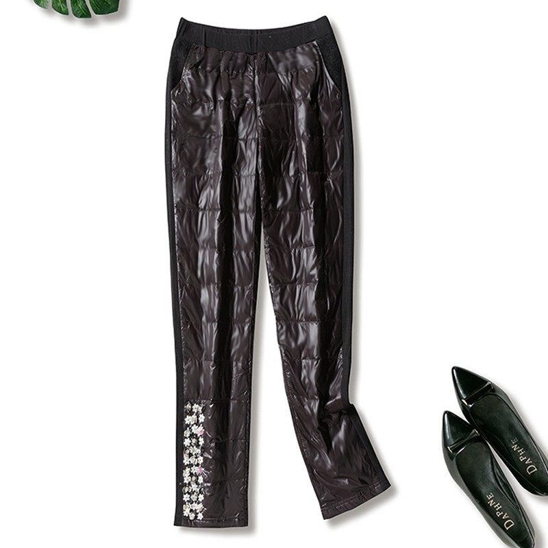 外贸保暖白鸭绒清仓钉珠棉裤轻薄羽绒裤冬季女士外穿时尚大码显瘦,女装/女士精品,棉裤/羽绒裤,淘宝优惠券,粉丝福利购,淘宝优惠卷