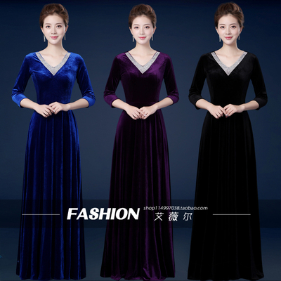 新款合唱服装大型舞台主持人礼服