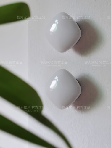 方糖壁灯奶白玉超薄可爱中古墨尔本款背景墙客厅餐厅卧室床头壁灯