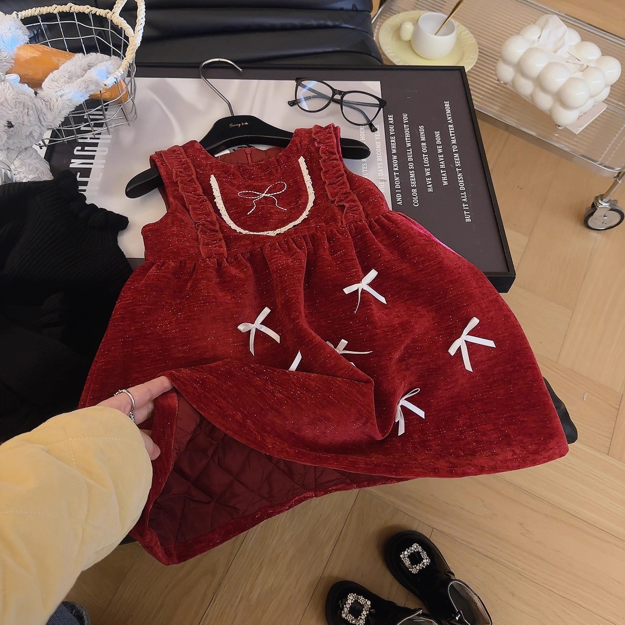 女童韩系加棉加厚连衣裙2025