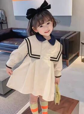 女童学院风宽松洋气公主裙