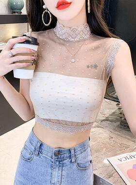 百搭款蕾丝假领子上档次套头高弹力打底领子女秋冬搭毛衣装饰花边