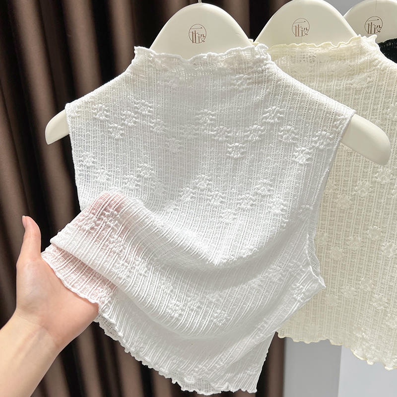 蕾丝半高领内搭打底衫