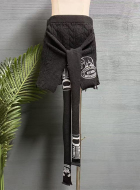 镜服饰2025秋两种穿法毛衣女绑带设计针织显瘦可上衣可短裙10680