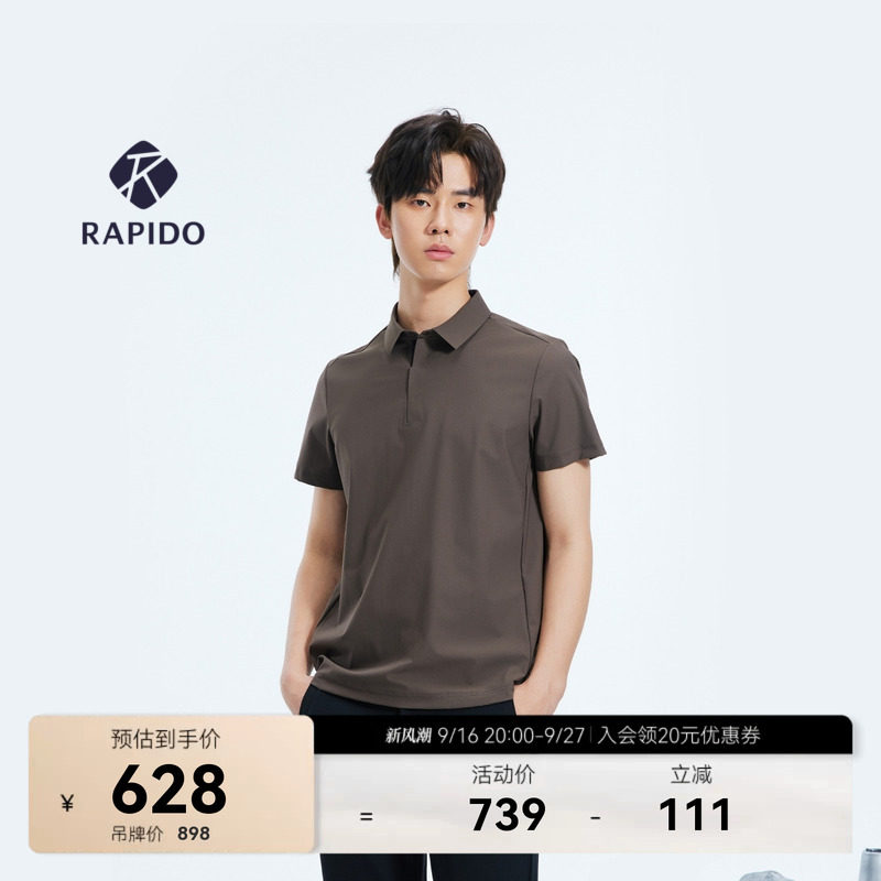 R-LINE男士上衣运动商务短袖POLO图片