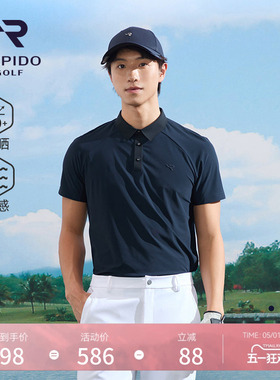 RAPIDO雳霹道春夏男士GOLF高尔夫运动通勤轻薄防晒凉感短袖POLO衫