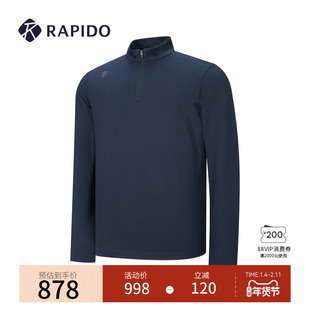 【新品】RAPIDO睿必度26春季男士空气层高智运动风长袖卫衣雳霹道