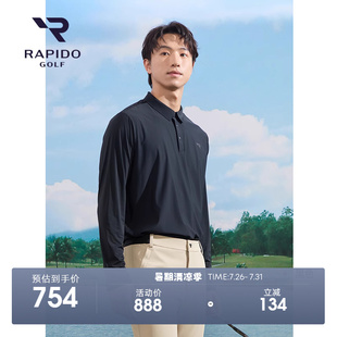POLO衫 新品 RAPIDO雳霹道2025年春夏男士 高尔夫GOLF运动长袖