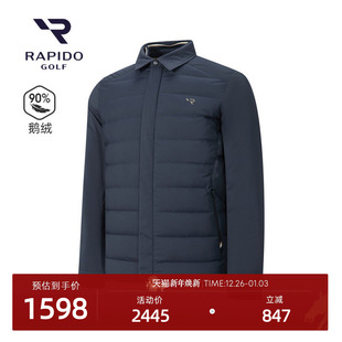 男士 RAPIDO雳霹道25年冬季 GOLF高尔夫系列羽绒服90%鹅绒 新品