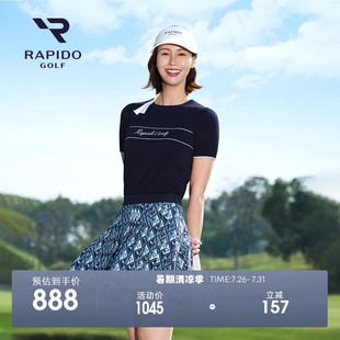 RAPIDO雳霹道2025年春夏女士高尔夫GOLF不规则百褶裙短裙 新品