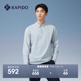 POLO衫 RAPIDO雳霹道 舒适长袖 春秋男士 R系列商务休闲基础日常时尚