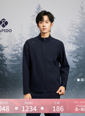 【新品】RAPIDO睿必度26春男士时尚通勤户外磨毛夹克外套雳霹道