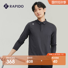 翻领T恤衫 男子针织舒适POLO长袖 新品 RAPIDO雳霹道秋季