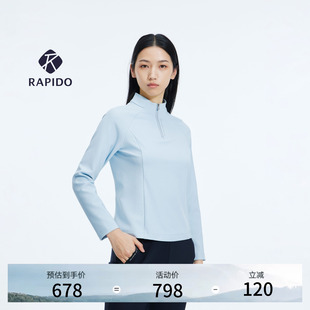 mile轻薄修身 新品 RAPIDO睿必度26年春女士one 卫衣雳霹道 长袖