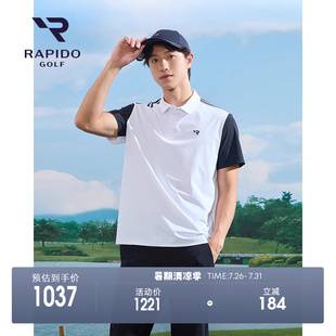 POLO衫 新品 RAPIDO雳霹道2025年春夏男士 高尔夫GOLF撞色短袖