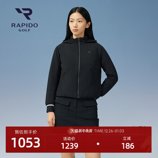 RAPIDO雳霹道秋冬女士高尔夫GOLF休闲时尚 运动保暖棉服 舒适短款