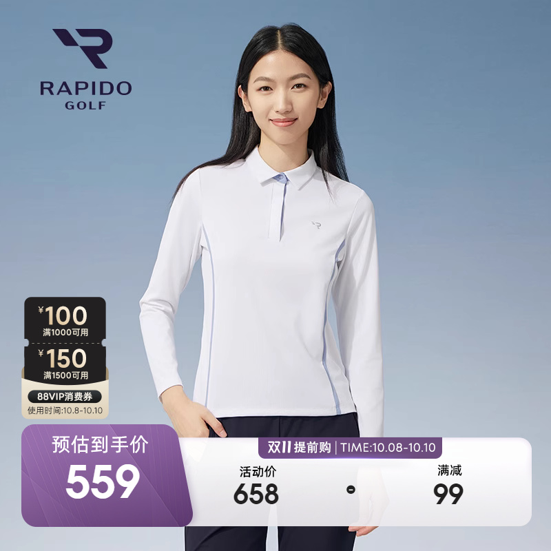 RAPIDO雳霹道女士长袖POLO衫
