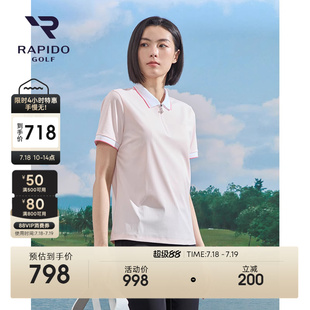 POLO衫 新品 RAPIDO雳霹道2025年春夏女士高尔夫GOLF凉感短袖