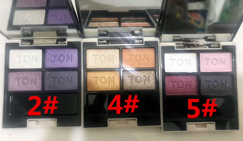 包邮四色眼影盘大地色金棕紫色金色红色防水耐汗色正细腻