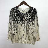 高端尾货真丝桑蚕丝春秋款 简约休闲风圆领外搭小开衫 女装 大码