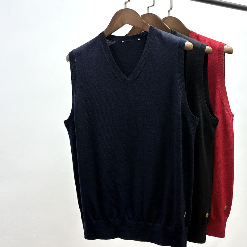 美丽诺羊毛软糯秋冬休闲百搭背心