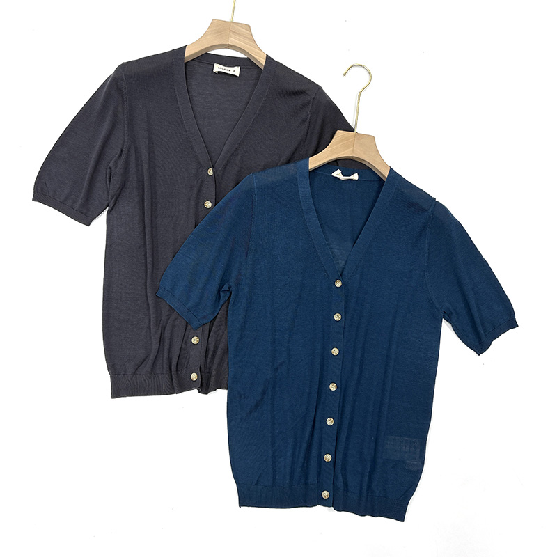 100桑蚕丝夏季薄款外搭小开衫