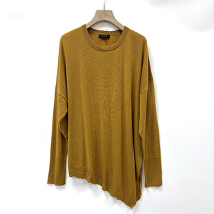 型不规则时尚 毛衣套头 羊毛羊绒春秋超柔软宽松大版 高端原单订单款
